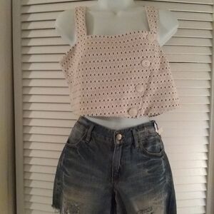 Madewell Destructed Jean Denim Shorts